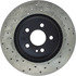 128.35036L by CENTRIC - Cross Drilled Rotor