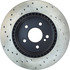128.35048L by CENTRIC - Cross Drilled Rotor