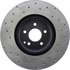 128.35052L by CENTRIC - Sport Cross Drilled Brake Rotor, Left