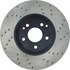 128.35058R by CENTRIC - Cross Drilled Rotor