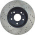 128.35058L by CENTRIC - Cross Drilled Rotor