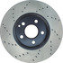 128.35060L by CENTRIC - Cross Drilled Rotor