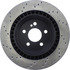 128.35096L by CENTRIC - Cross Drilled Rotor