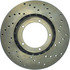 Centric 128.37018R Disc Brake Rotor Cross Drilled Rotor