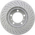 128.37046 by CENTRIC - Centric Premium OE Style Drilled Brake Rotor