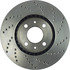 128.38008R by CENTRIC - Cross Drilled Rotor