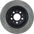 128.39033L by CENTRIC - Sport Cross Drilled Brake Rotor, Left