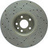 128.39046L by CENTRIC - Cross Drilled Rotor
