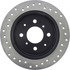 Centric 128.40017CL Disc Brake Rotor Sportstop Cryo Sport Drilled Rotor, Left