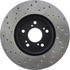 Centric 128.40046CL Disc Brake Rotor Sportstop Cryo Sport Drilled Rotor, Left
