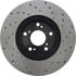Centric 128.40046CR Disc Brake Rotor Sportstop Cryo Sport Drilled Rotor, Right