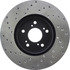 128.40046L by CENTRIC - Cross Drilled Rotor