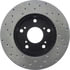 Centric 128.40056CL Disc Brake Rotor Sportstop Cryo Sport Drilled Rotor, Left