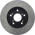 128.40056L by CENTRIC - Cross Drilled Rotor