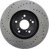 Centric 128.40057L Disc Brake Rotor Cross Drilled Rotor