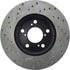 Centric 128.40064CL Disc Brake Rotor Sportstop Cryo Sport Drilled Rotor, Left