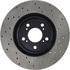 Centric 128.40066CR Disc Brake Rotor Sportstop Cryo Sport Drilled Rotor, Right