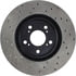 Centric 128.40066CL Disc Brake Rotor Sportstop Cryo Sport Drilled Rotor, Left