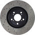 Centric 128.40066R Disc Brake Rotor Cross Drilled Rotor