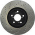 128.40071L by CENTRIC - Cross Drilled Rotor