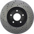 Centric 128.42071L Disc Brake Rotor Cross Drilled Rotor