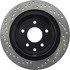 Centric 128.42072CL Disc Brake Rotor Sportstop Cryo Sport Drilled Rotor, Left