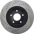 128.42097L by CENTRIC - Cross Drilled Rotor