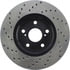 Centric 128.44088CL Disc Brake Rotor Sportstop Cryo Sport Drilled Rotor, Left