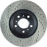 Centric 127.62098CL Disc Brake Rotor Sportstop Cryo Drilled & Slotted Rotor, Left
