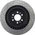 Centric 127.62076CL Disc Brake Rotor Sportstop Cryo Drilled & Slotted Rotor, Left