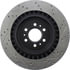 Centric 127.62076CR Disc Brake Rotor Sportstop Cryo Drilled & Slotted Rotor, Right