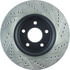 Centric 127.62078CR Disc Brake Rotor Sportstop Cryo Drilled & Slotted Rotor, Right