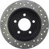 127.63035R by CENTRIC - Slotted Drilled Rotor