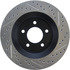 127.63048R by CENTRIC - Slotted Drilled Rotor