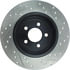 Centric 127.63060CR Disc Brake Rotor Sportstop Cryo Drilled & Slotted Rotor, Right