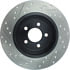 Centric 127.63060CL Disc Brake Rotor Sportstop Cryo Drilled & Slotted Rotor, Left