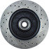 Centric 127.65039CL Disc Brake Rotor and Hub Assembly Sportstop Cryo Drilled & Slotted Rotor, Left
