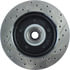 Centric 127.65040CR Disc Brake Rotor and Hub Assembly Sportstop Cryo Drilled & Slotted Rotor, Right