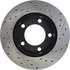 127.65041R by CENTRIC - Slotted Drilled Rotor