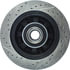 Centric 127.65046CR Disc Brake Rotor and Hub Assembly Sportstop Cryo Drilled & Slotted Rotor, Right