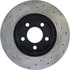 Centric 127.65054CL Disc Brake Rotor Sportstop Cryo Drilled & Slotted Rotor, Left