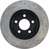 Centric 127.65054CR Disc Brake Rotor Sportstop Cryo Drilled & Slotted Rotor, Right