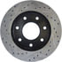 Centric 127.65062CL Disc Brake Rotor Sportstop Cryo Drilled & Slotted Rotor, Left
