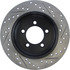 127.65090R by CENTRIC - Slotted Drilled Rotor