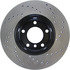 128.34045R by CENTRIC - Cross Drilled Rotor