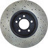 128.34070L by CENTRIC - Cross Drilled Rotor