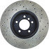 128.34070R by CENTRIC - Sport Cross Drilled Brake Rotor, Right