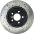 128.34075R by CENTRIC - Cross Drilled Rotor