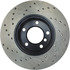 128.34077L by CENTRIC - Cross Drilled Rotor