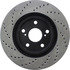 128.44146CL by CENTRIC - Sportstop Cryo Sport Drilled Rotor, Left